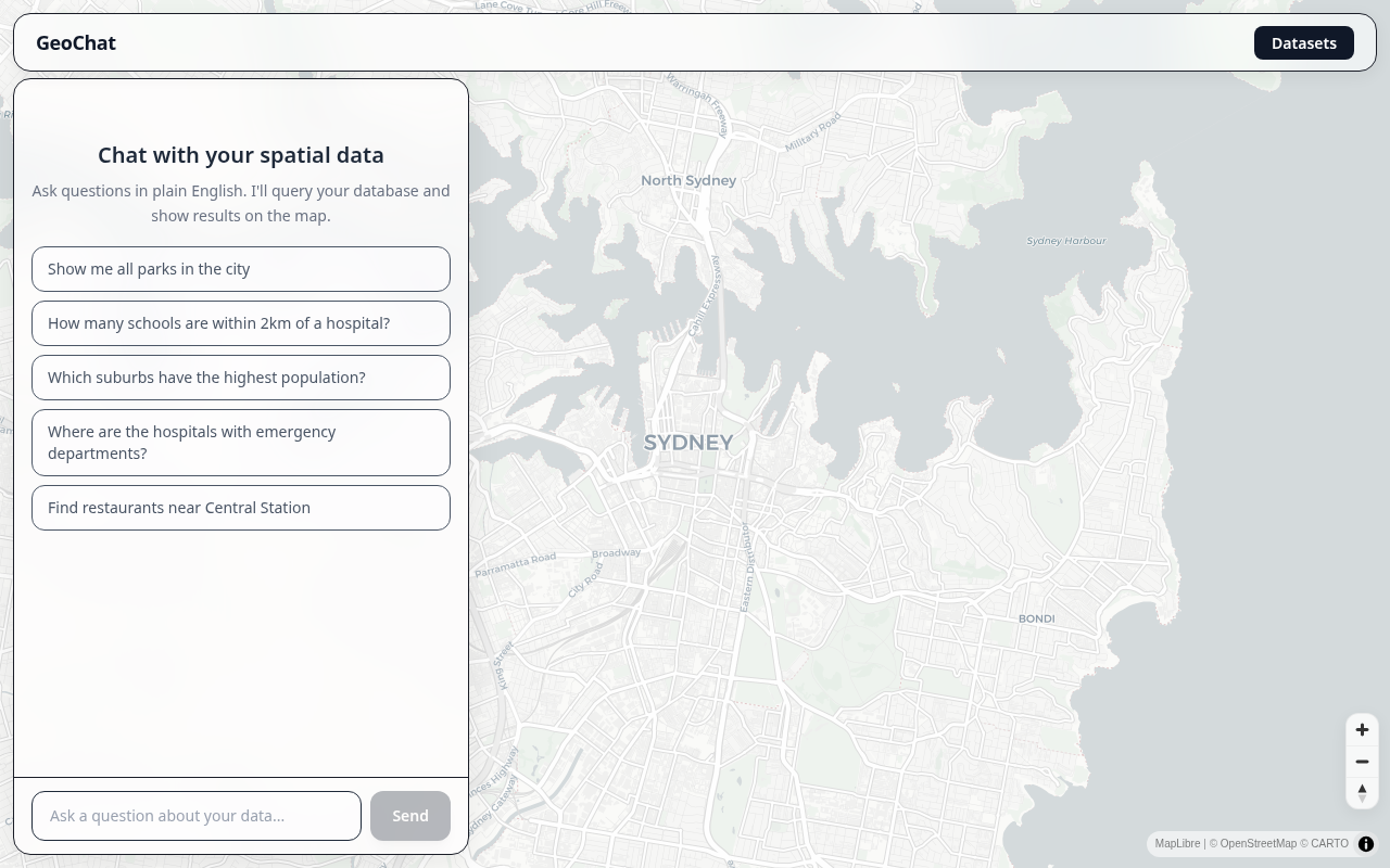 GeoChat screenshot